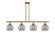 Ballston Four Light Island Pendant in Brushed Brass (405|516-4I-BB-G1213-8SM)