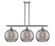 Ballston Three Light Island Pendant in Brushed Satin Nickel (405|516-3I-SN-G1213-12SM)