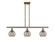 Ballston Three Light Island Pendant in Brushed Brass (405|516-3I-BB-G1213-6SM)