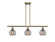 Ballston Three Light Island Pendant in Antique Brass (405|516-3I-AB-G1213-6SM)