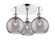 Downtown Urban Three Light Flush Mount in Polished Chrome (405|516-3C-PC-G1213-8SM)