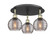 Ballston Three Light Flush Mount in Black Antique Brass (405|516-3C-BAB-G1213-6SM)