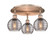 Downtown Urban Three Light Flush Mount in Antique Copper (405|516-3C-AC-G1213-6SM)