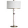 Kent Two Light Table Lamp in Feather White Linen|Cast Brushed Silver (550|SCH-175084)