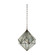 Jody One Light Pendant in Antique Brushed Brass/Silver Mercury Glass (550|SCH-175020)