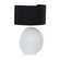 Orion One Light Table Lamp in Textured Black Linen|Plaster Black|Brass (550|SCH-170540)