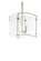 Fleur Four Light Chandelier in Champagne Silver|Tempered Glass (550|SCH-170445)