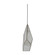 Malia One Light Pendant in Antique Brushed Brass|Silver Mercury Glass (550|SCH-170350)