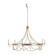 Jean Six Light Chandelier in Vintage Gold|Plaster White (550|SCH-169000)