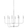 Lilly Eight Light Chandelier in Plaster White (550|SCH-168010)