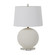 Wheeler One Light Table Lamp in Natural White Ceramic|Matte Antique Brass (550|SCH-166100)