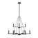 Linden Nine Light Pendant in Black (110|11649 BK)