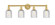 Edison Four Light Bath Vanity in Satin Gold (405|616-4W-SG-G559-5CL)