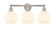 Edison Three Light Bath Vanity in Oil Rubbed Bronze (405|616-3W-OB-G122C-8CL)