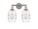 Edison Two Light Bath Vanity in Polished Chrome (405|616-2W-PC-G557-6CL)