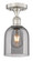 Edison One Light Semi-Flush Mount in Brushed Satin Nickel (405|616-1F-SN-G558-6SM)