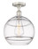 Edison One Light Semi-Flush Mount in Brushed Satin Nickel (405|616-1F-SN-G556-12CL)