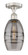 Edison One Light Semi-Flush Mount in Matte Black (405|616-1F-BK-G557-6CL)