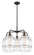Downtown Urban Five Light Chandelier in Oil Rubbed Bronze (405|516-5CR-OB-G557-8CL)