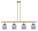 Ballston Four Light Island Pendant in Satin Gold (405|516-4I-SG-G558-6BL)