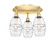 Ballston Three Light Flush Mount in Satin Gold (405|516-3C-SG-G557-6CL)