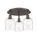 Ballston Three Light Flush Mount in Oil Rubbed Bronze (405|516-3C-OB-G558-6CL)