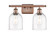 Ballston Two Light Bath Vanity in Antique Copper (405|516-2W-AC-G558-6CL)