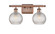 Ballston Two Light Bath Vanity in Antique Copper (405|516-2W-AC-G122C-6CL)