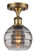 Ballston One Light Semi-Flush Mount in Brushed Brass (405|516-1C-BB-G556-6SM)