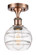Ballston LED Semi-Flush Mount in Antique Copper (405|516-1C-AC-G556-6CL)