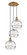 Ballston Three Light Pendant in Brushed Brass (405|113B-3P-BB-G556-10CL)