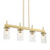 Winslett BCB Four Light Linear Pendant in Brushed Champagne Bronze (62|7011-LP BCB-CLR)