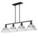 Kepler Four Light Linear Pendant in Matte Black (62|3308-LP BLK-WTG)