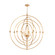 Selena Six Light Chandelier in Antique Gold Leaf (400|16-1406)