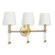 Auburn Three Light Wall Sconce in Gold Leaf (400|15-1210)