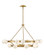 Selene LED Chandelier in Lacquered Brass (138|FR41905LCB)