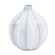 Chevron Vase in Blue and White (204|42043)