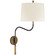 Canto LED Swinging Wall Light in Bronze and Brass (268|TOB 2351BZ/HAB-L)