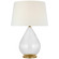 Vosges LED Table Lamp in Clear Glass and Hand-Rubbed Antique Brass (268|PCD 3180CG/HAB-L)