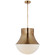 Precision LED Pendant in Antique-Burnished Brass (268|KW 5226AB-WG)