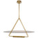 Teline LED Chandelier in Antique-Burnished Brass and Matte White (268|KW 5105AB/WHT)