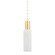 Corissa One Light Pendant in Aged Brass/ Ceramic Whitewash Bisque (428|H830701-AGB/CWB)