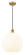 Edison LED Pendant in Brushed Brass (405|616-1P-BB-G1217-14WV)