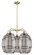 Downtown Urban LED Chandelier in Antique Brass (405|516-5CR-AB-G557-10SM)