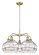 Downtown Urban LED Chandelier in Antique Brass (405|516-5CR-AB-G556-10CL)