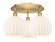 Downtown Urban LED Flush Mount in Brushed Brass (405|516-3C-BB-G1217-10WV)