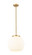 Franklin Restoration LED Pendant in Brushed Brass (405|221-1S-BB-G1217-14WV)