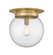 Calhoun One Light Flush Mount in Heritage Brass (224|7506F13-HBR)