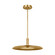 Saucer LED Pendant in Natural Brass (182|AKPD17027NB)
