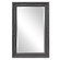 Queen Ann Mirror in Glossy Charcoal Gray (204|53081CH)